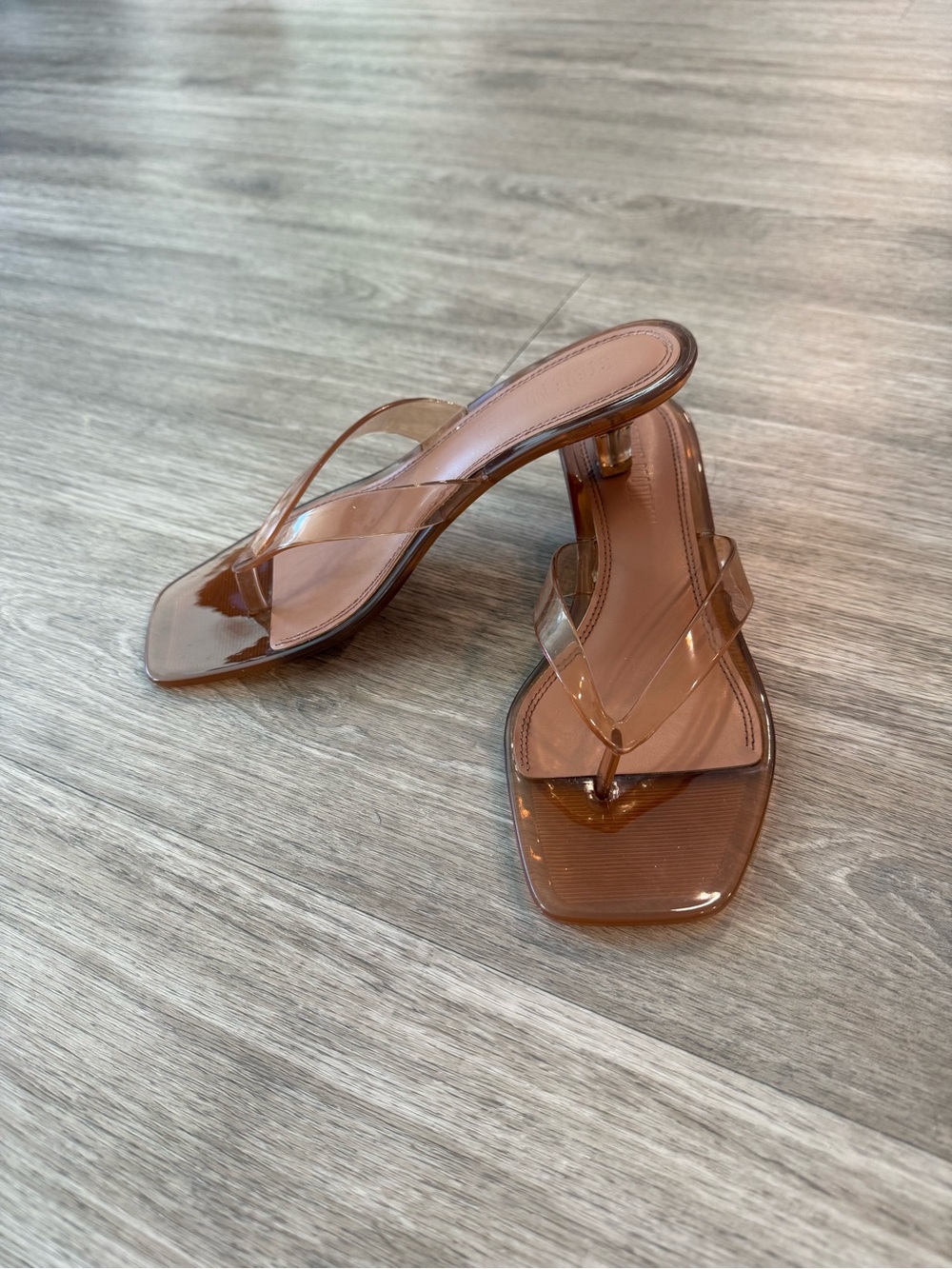 Steve Madden Tracie Jelly Kitten Heel in Tan, Size 6